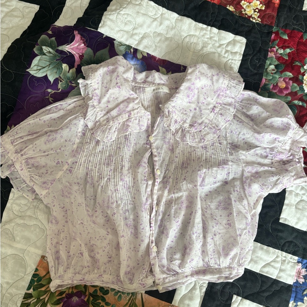 Doen Nena top XS in Chateaux fleur paisley